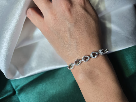 Drops Zultanite Bracelet - Color-Changing Gemstone Sterling Silver | One of One